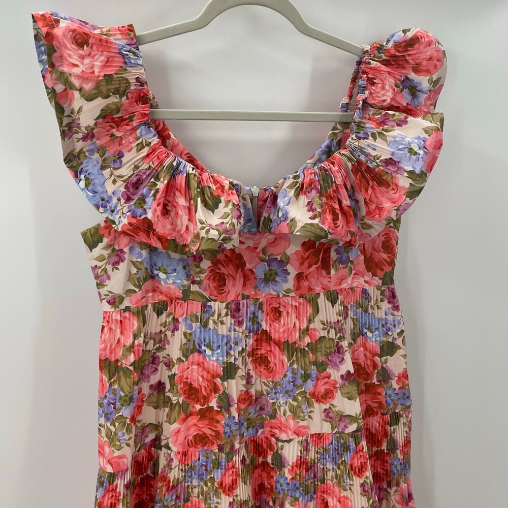 Tuckernuck Beulah Style M Rita Dress Floral Pleated - Picture 4 of 10
